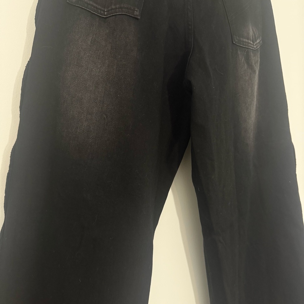 Sasha Therese Cairo Jean Cut Out in Black Large NWT Oversized Relaxed Baggy 90s - Picture 14 of 15